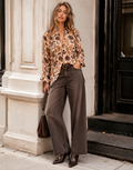 Paisley Long-Sleeve Blouse - Multi