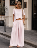 Loungewear Top And Pant Set - Pink
