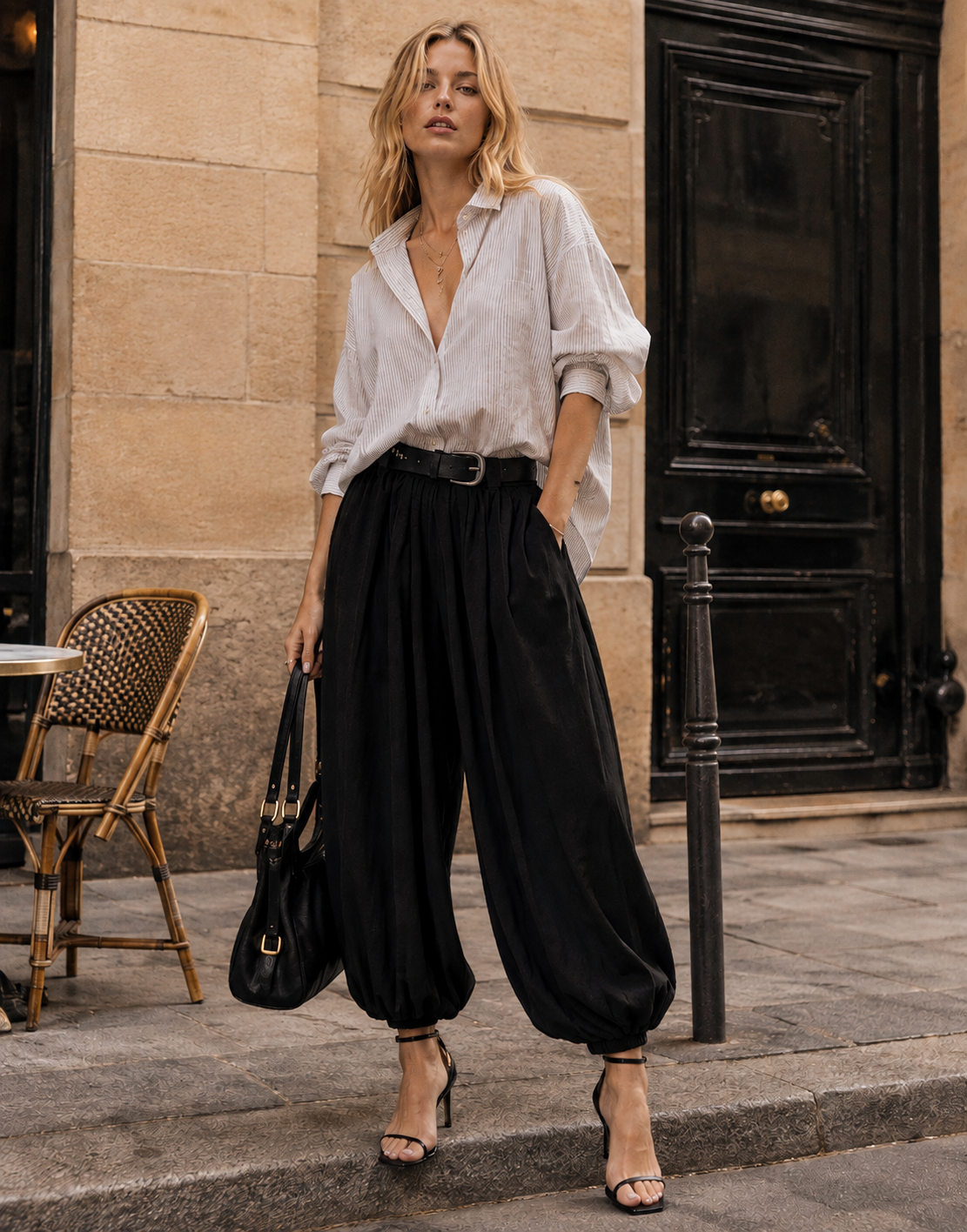 Balloon Harem Pant - Black