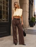 Bubble Hem Blouse - Yellow