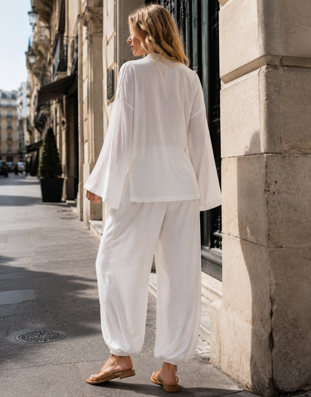 Ruffle Two-Piece - White