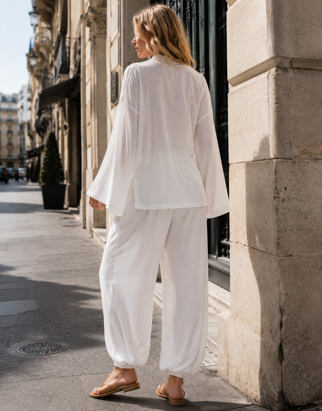 Ruffle Two-Piece - White