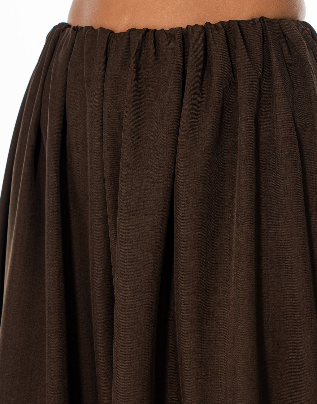 Gathered Balloon Pants - Coffee