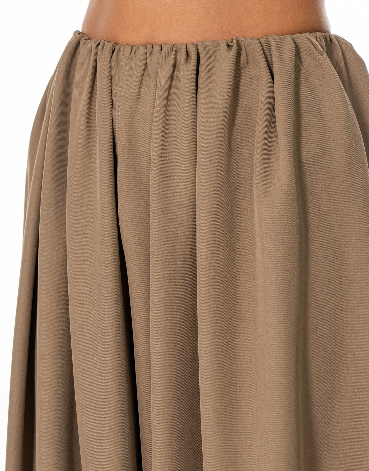 Gathered Balloon Pants - Khaki