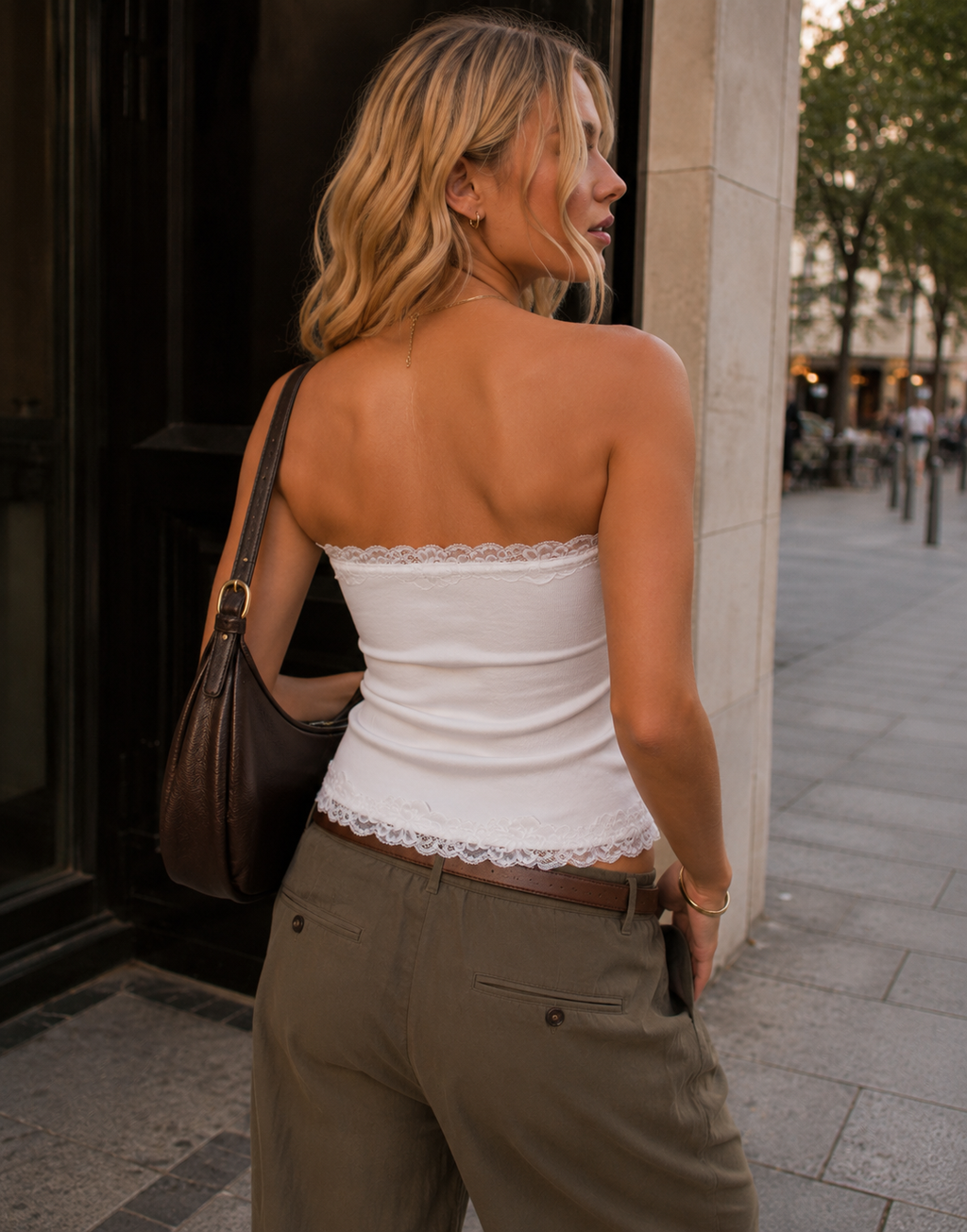 Cami Slip Top - White