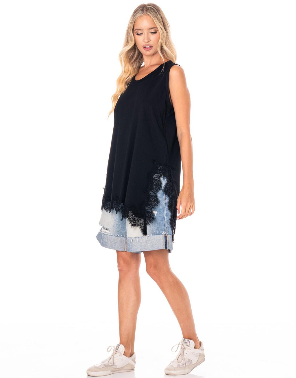 Slip Tank Dress - Black