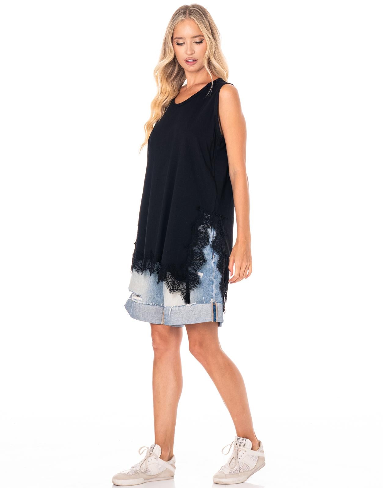 Slip Tank Dress - Black