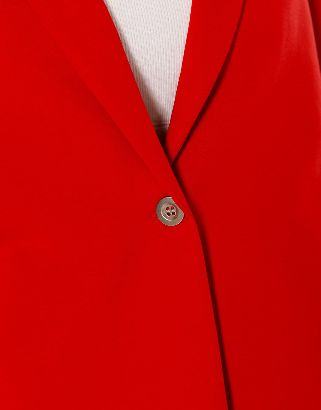 Side Stripe Blazer and Wide Leg Pants Set - Red