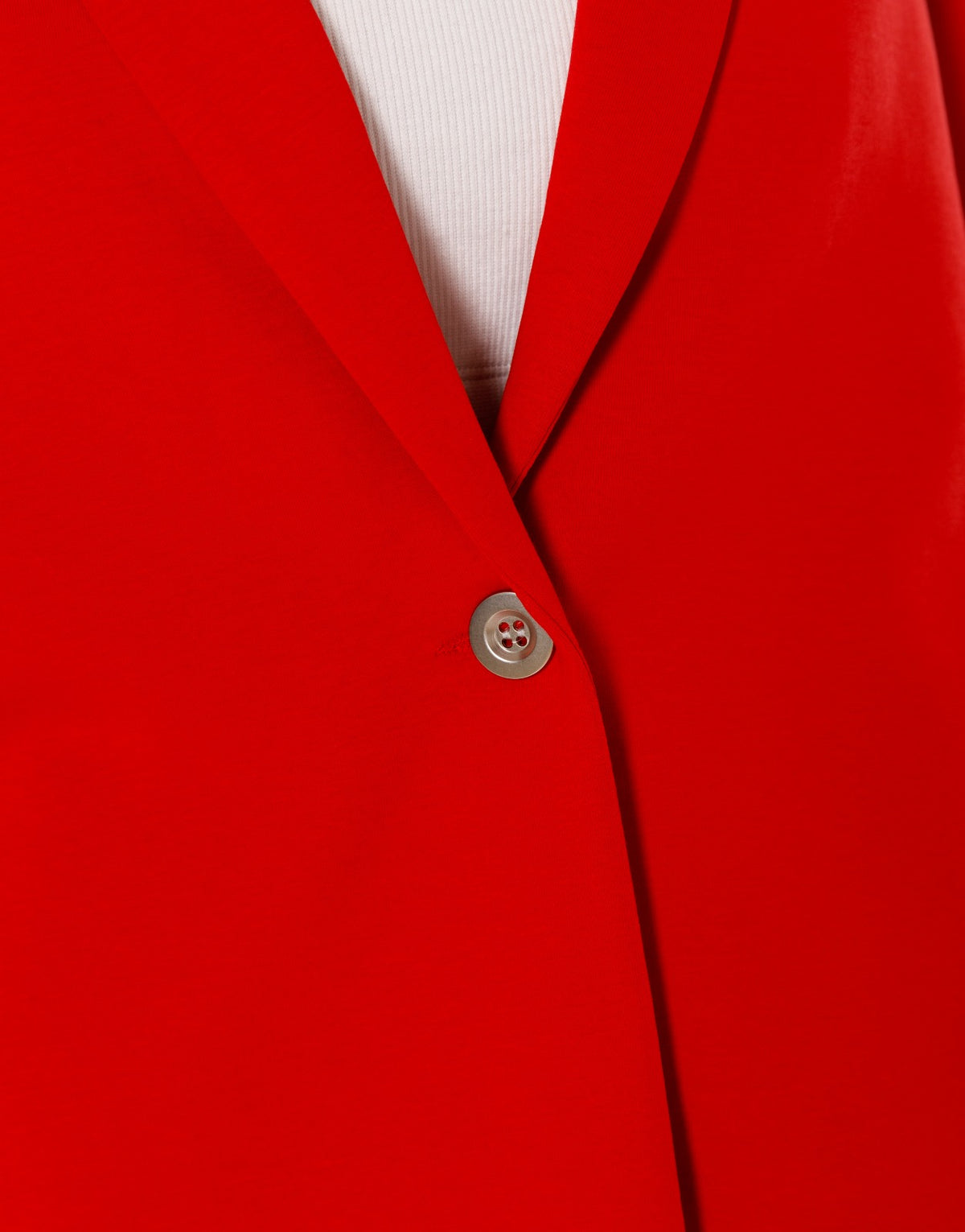 Side Stripe Blazer and Wide Leg Pants Set - Red