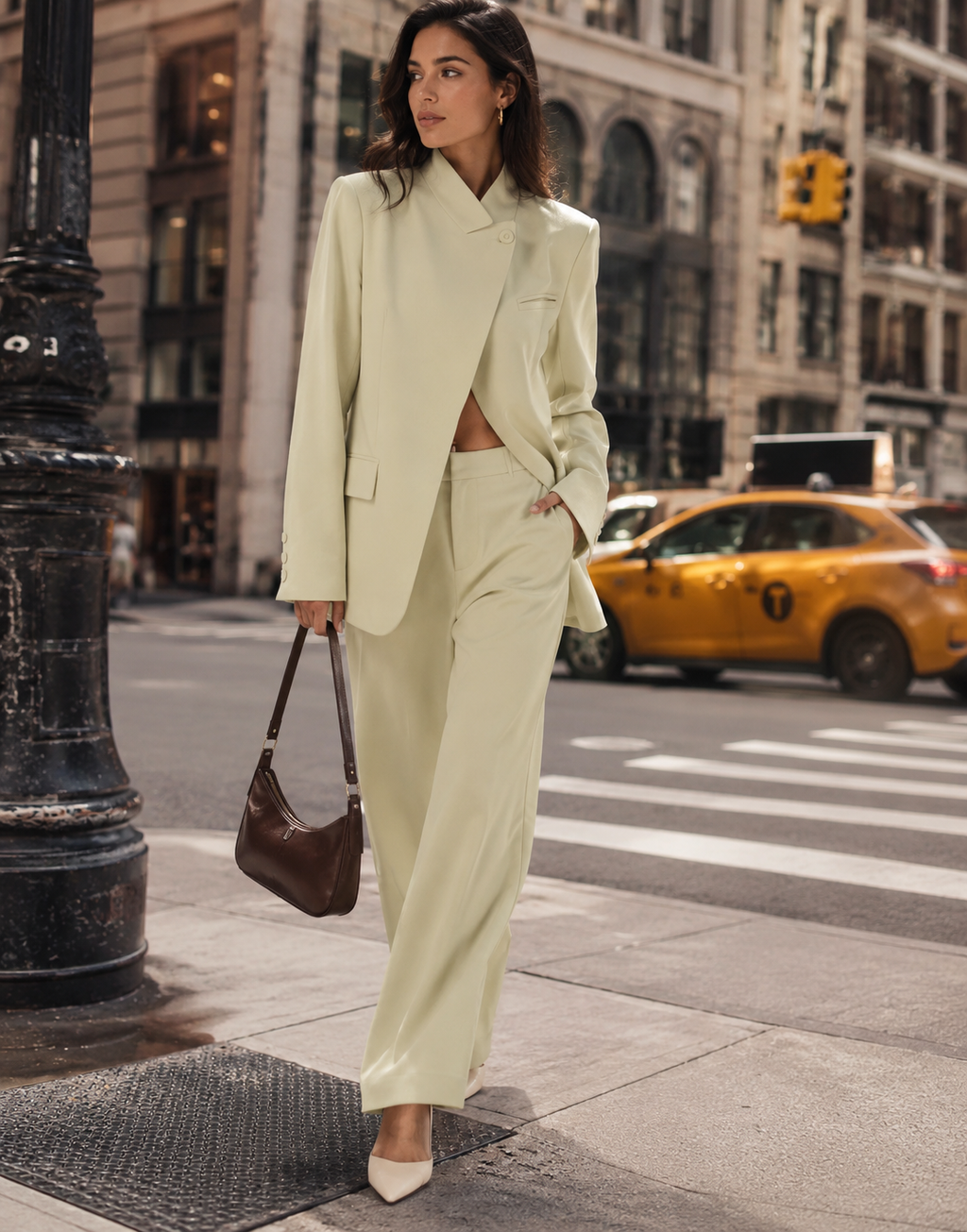 Wide Leg Pant - Green
