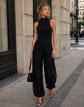Sleeveless Jumpsuit - Black