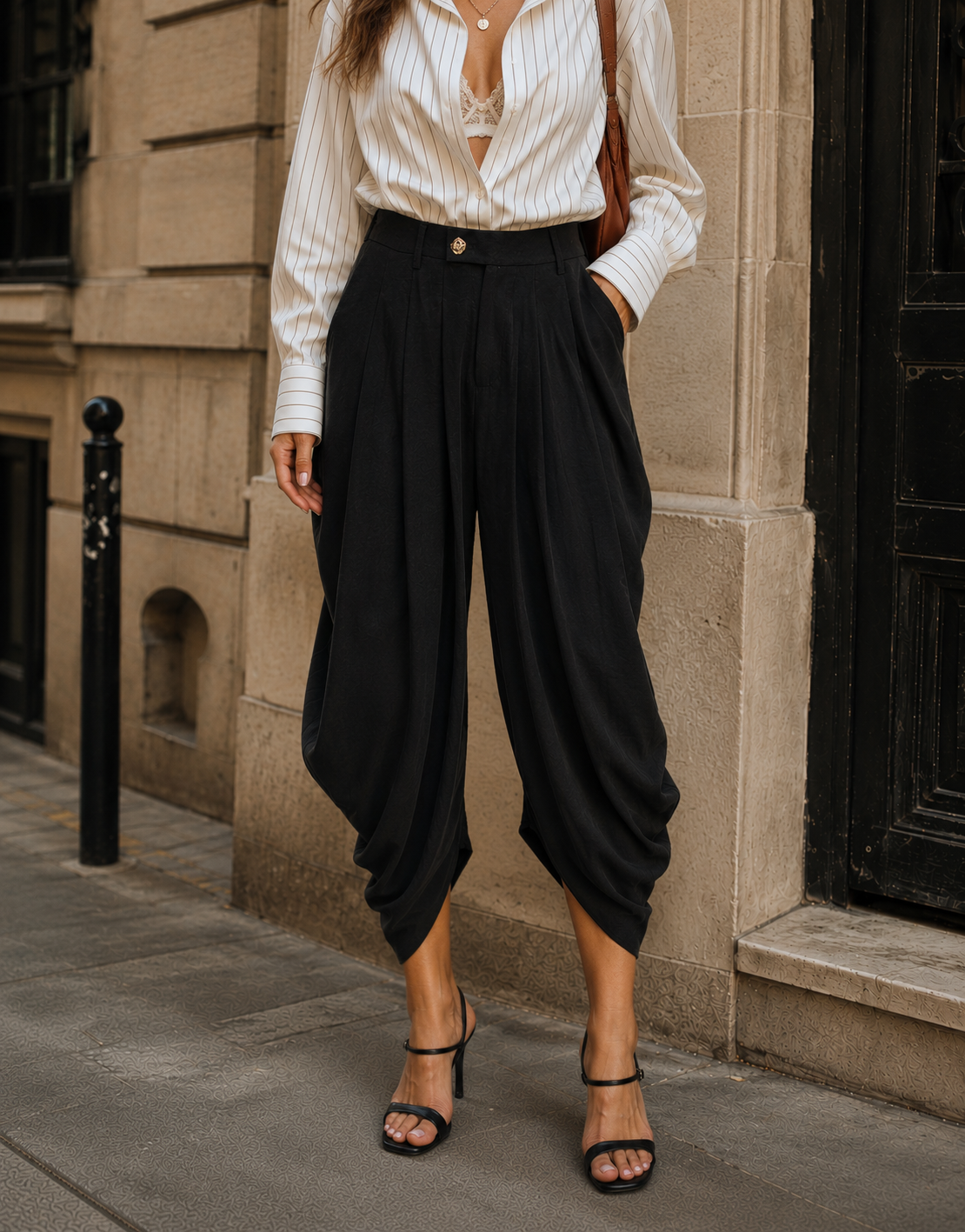Balloon Harem Pant - Black