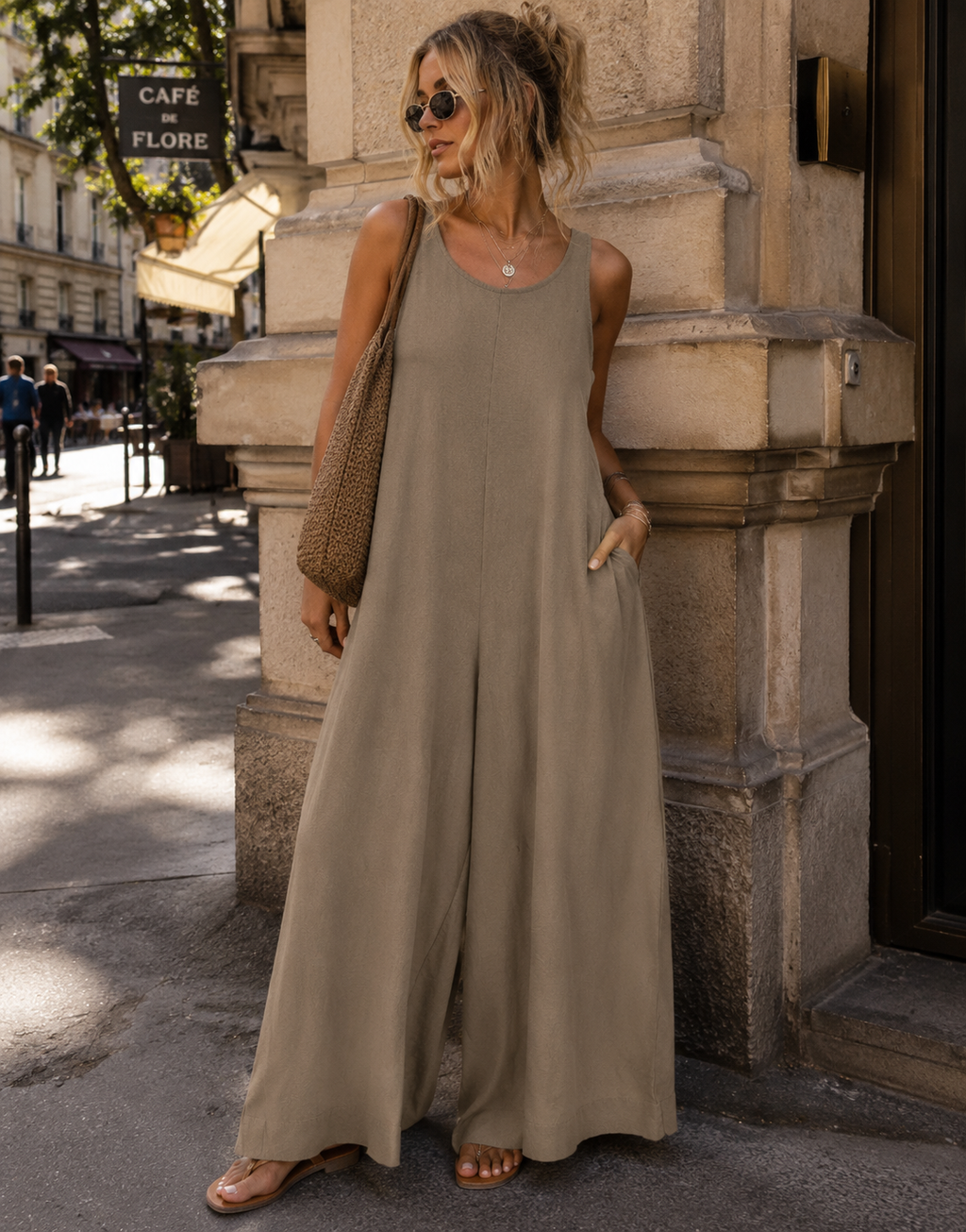 Overall Jumpsuit - Greygreen