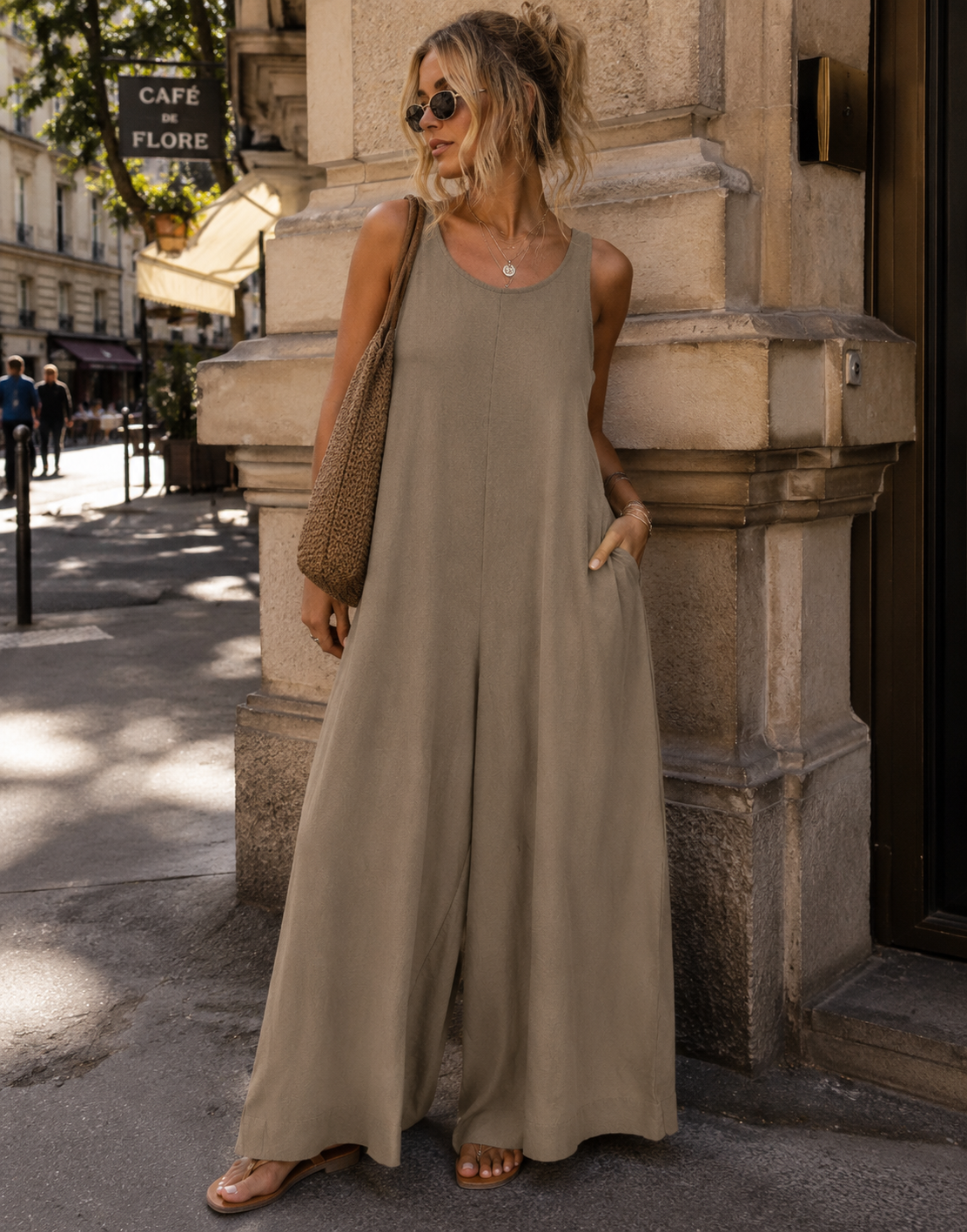 Overall Jumpsuit - Greygreen