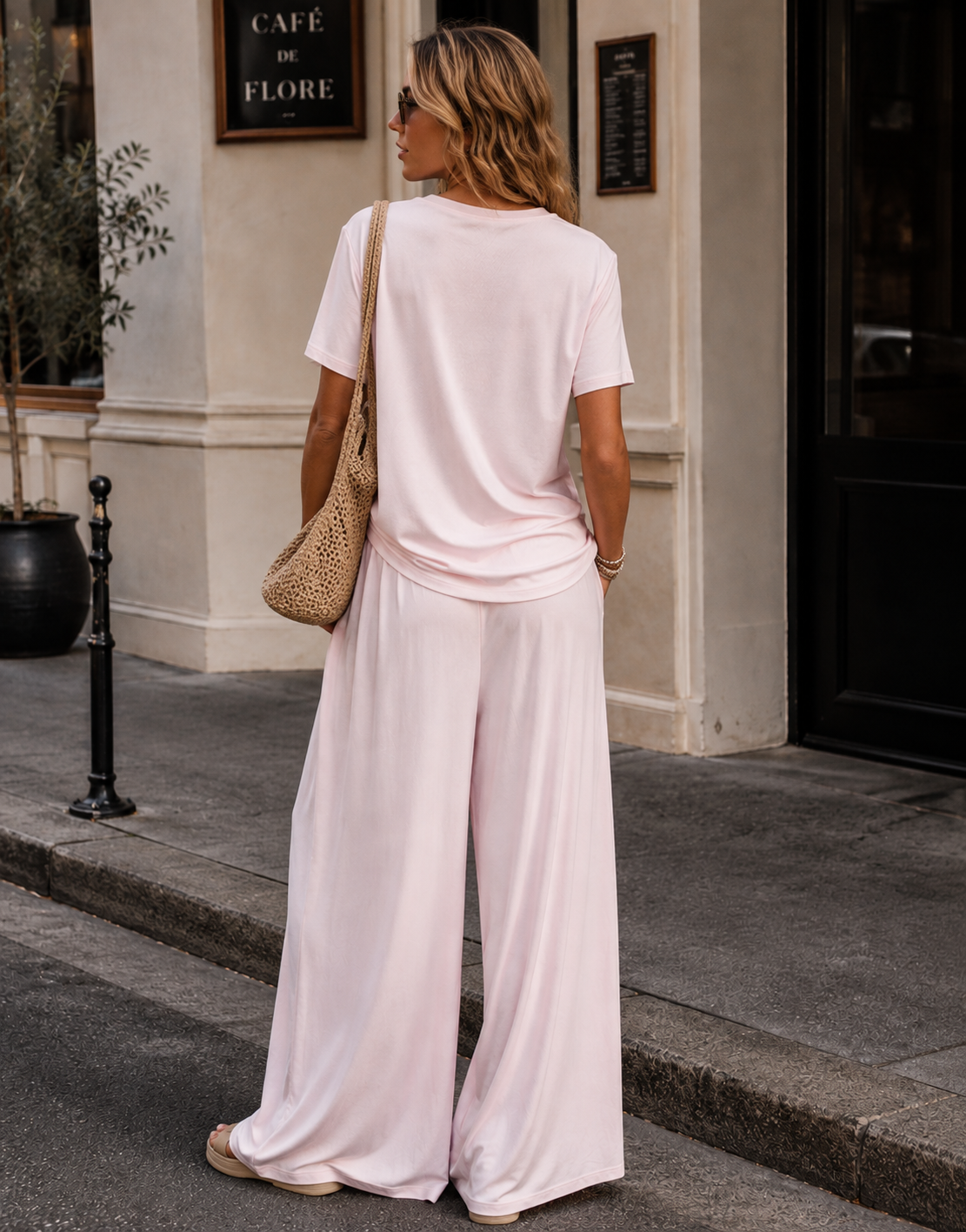 Loungewear Top And Pant Set - Pink