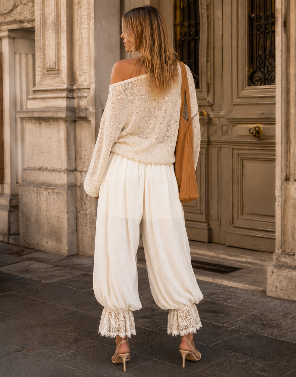 Balloon Harem Pant - Apricot