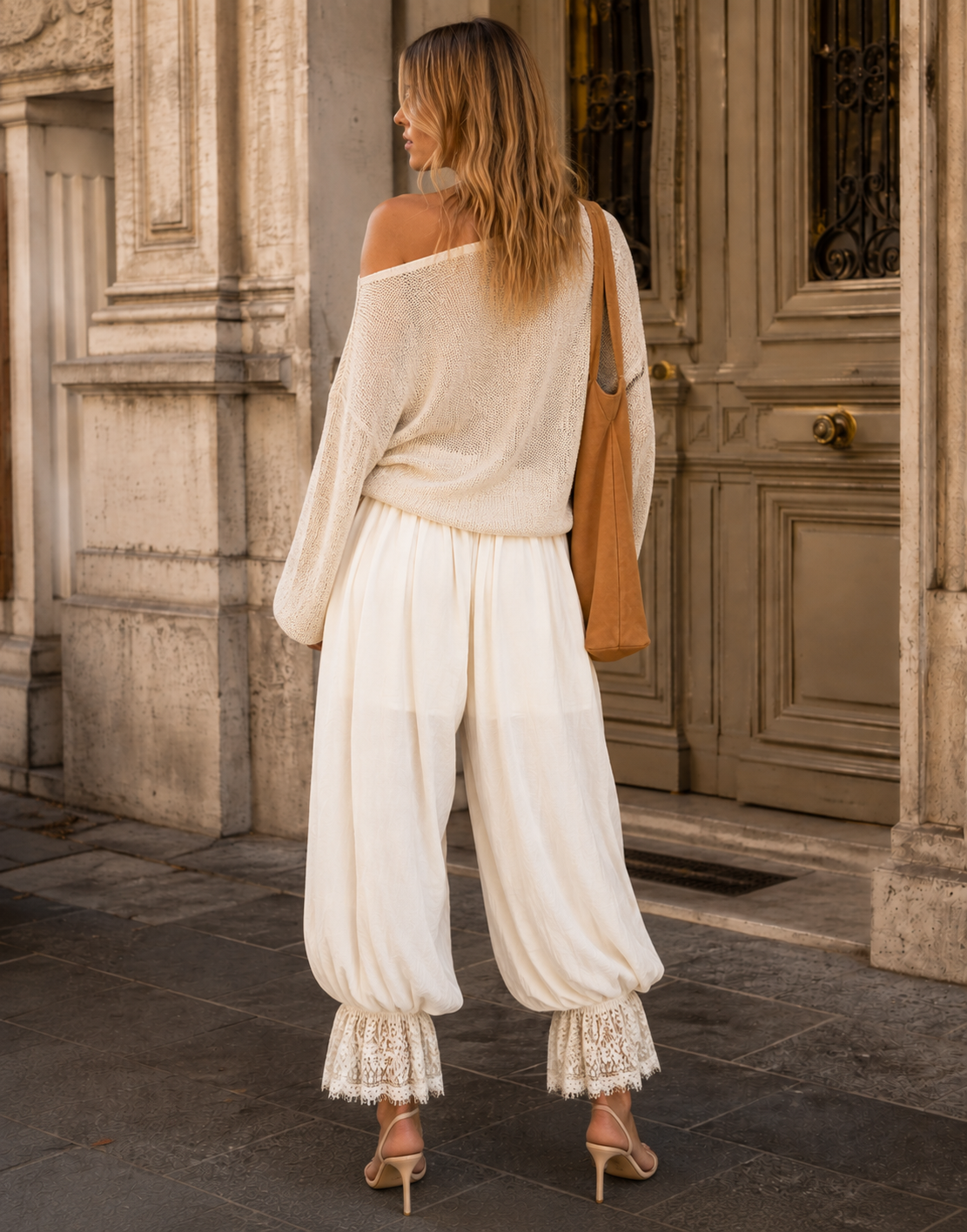 Balloon Harem Pant - Apricot