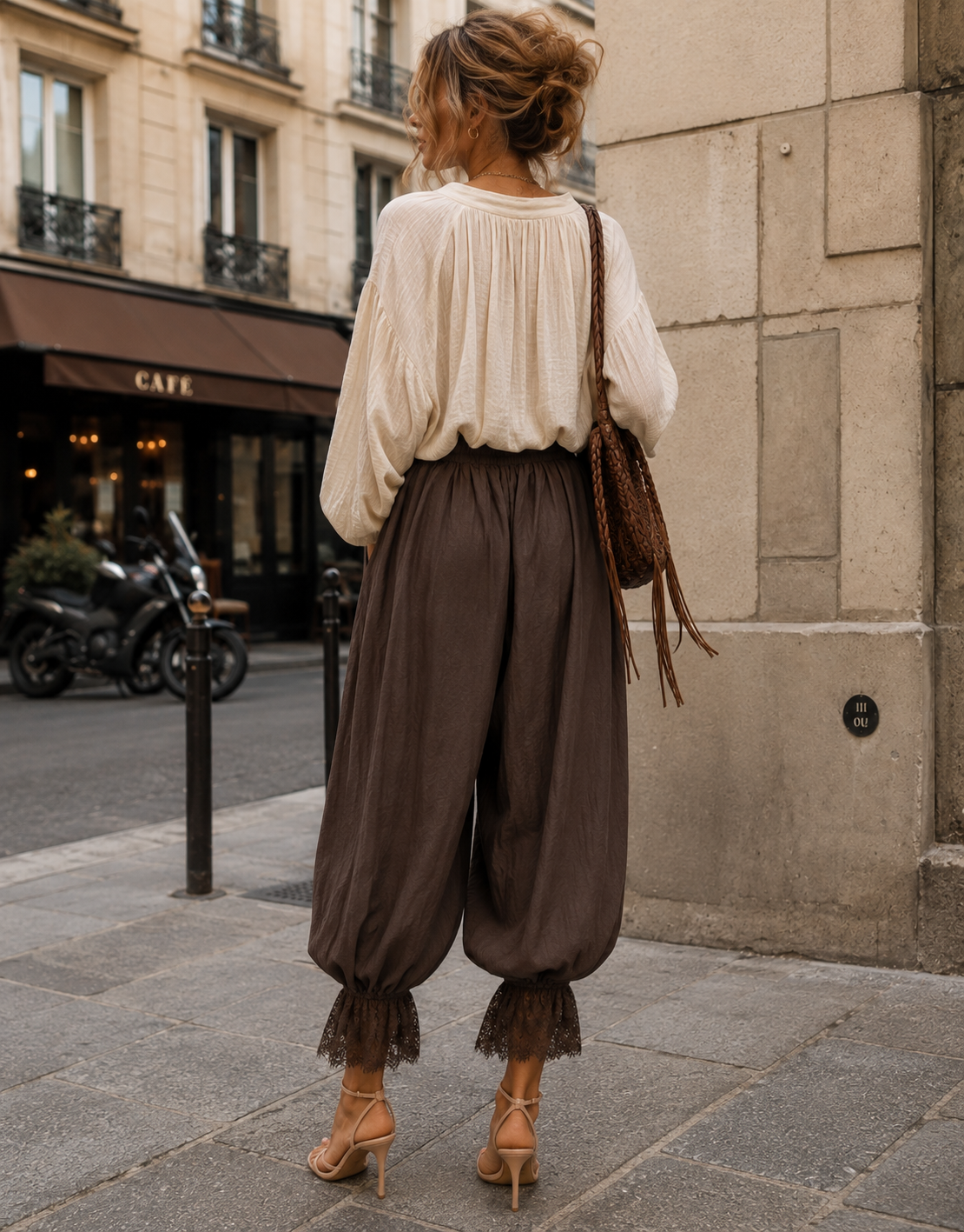 Balloon Harem Pant - Coffee