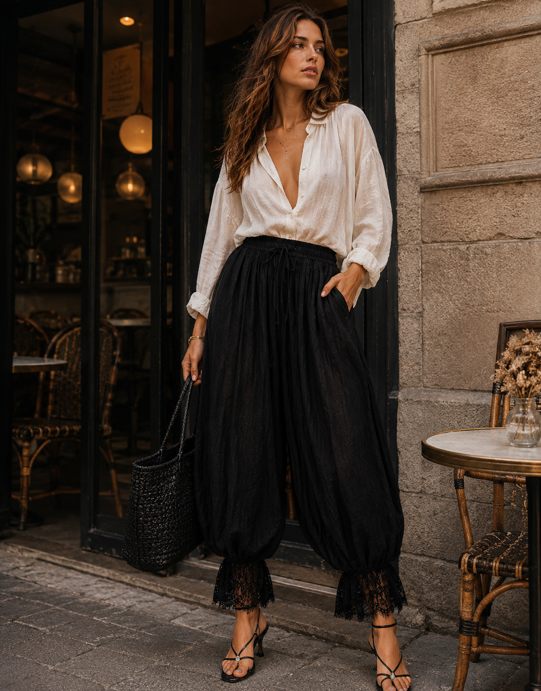 Balloon Harem Pant - Black