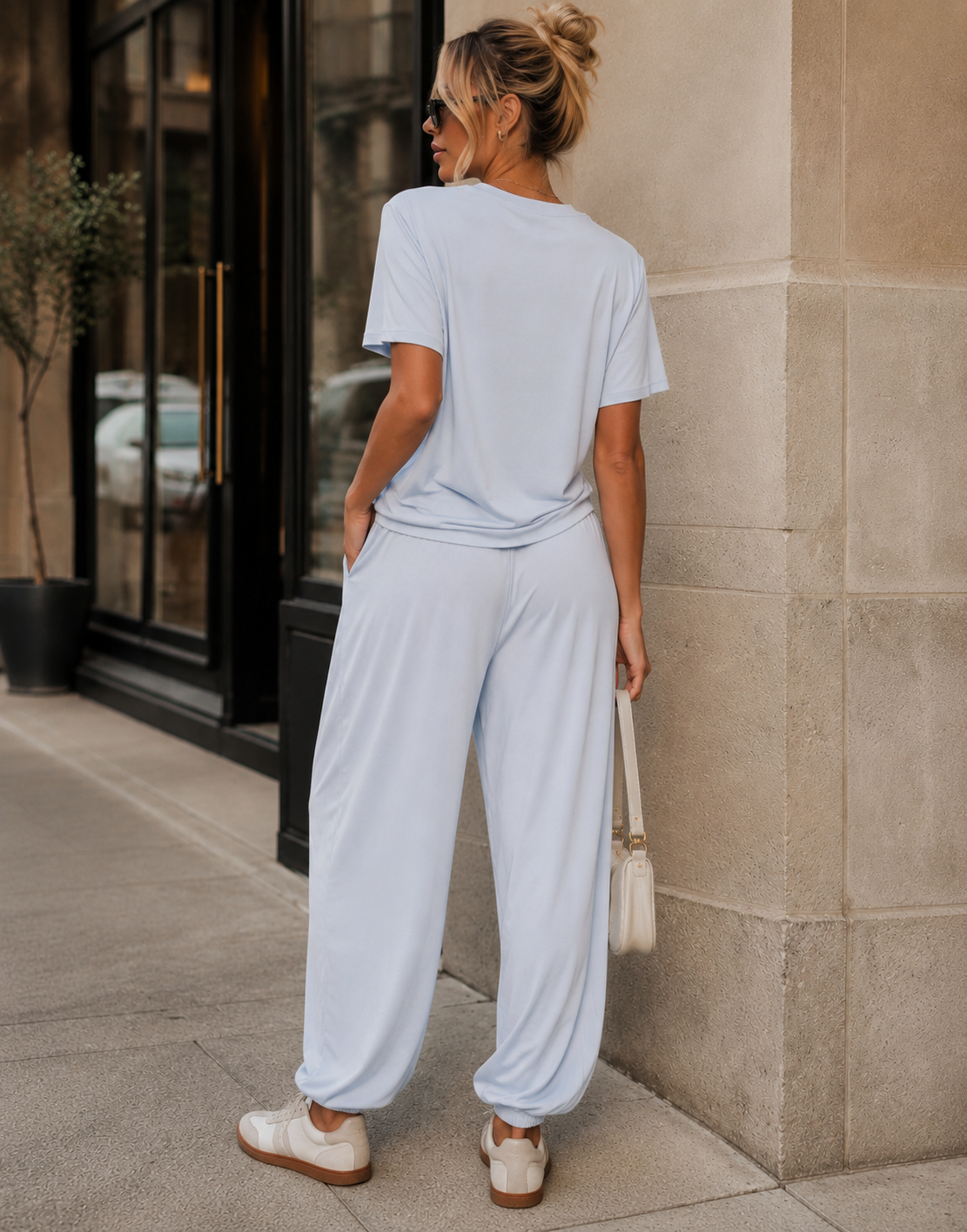 Loungewear Top And Pant Set - Blue
