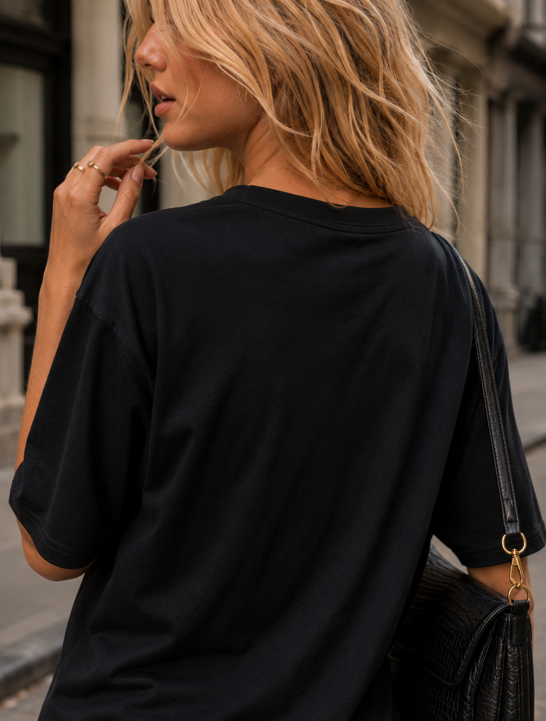 Short Sleeve T Shirt - Black