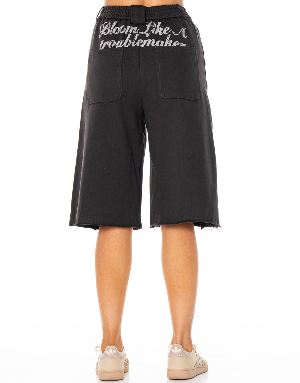 Graphic Sweat Culotte - D.Grey
