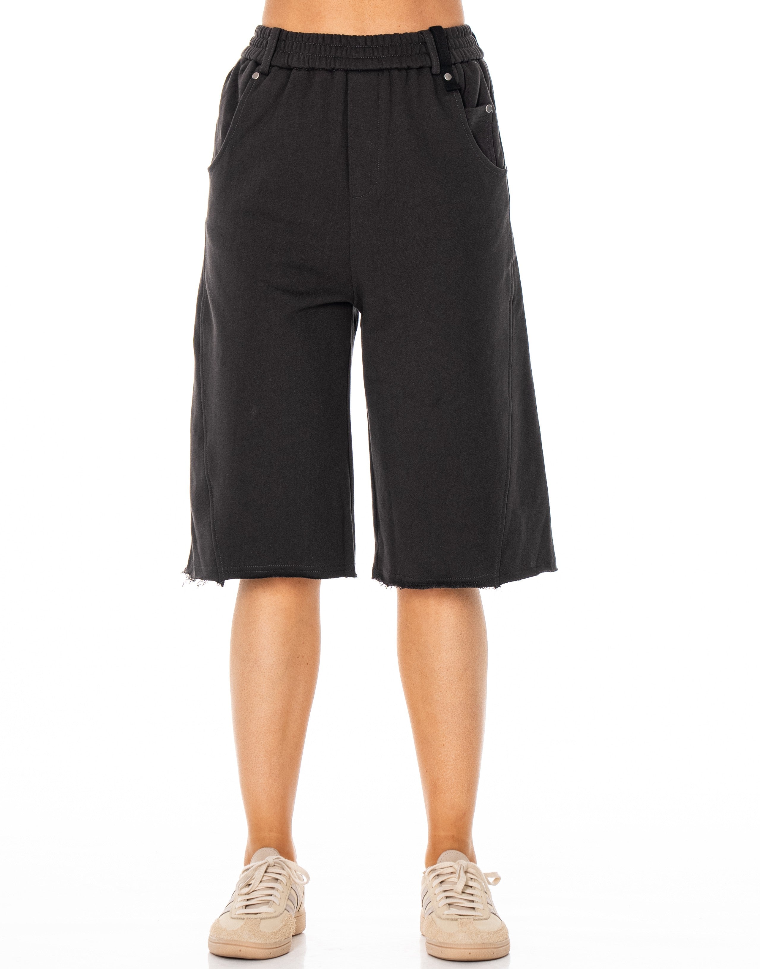 Graphic Sweat Culotte - D.Grey