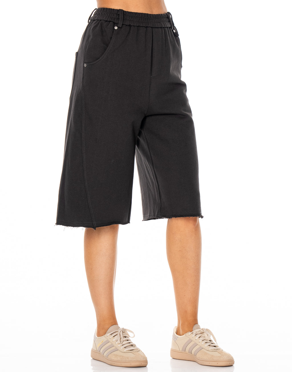 Graphic Sweat Culotte - D.Grey