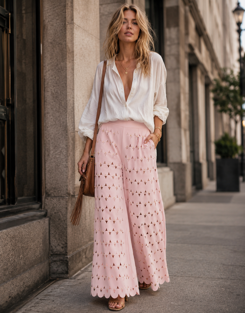 Peplum Strapless Top - Pink