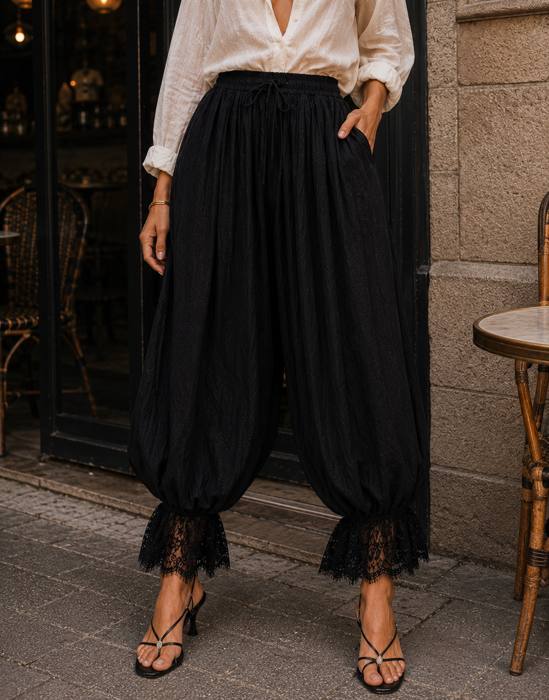 Balloon Harem Pant - Black
