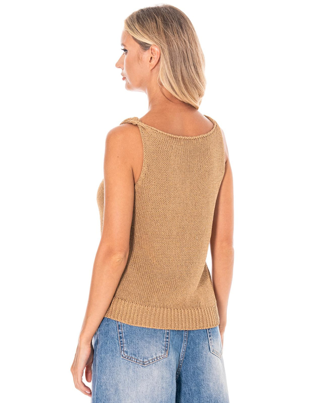 Overall Pinafore Dress - Camel