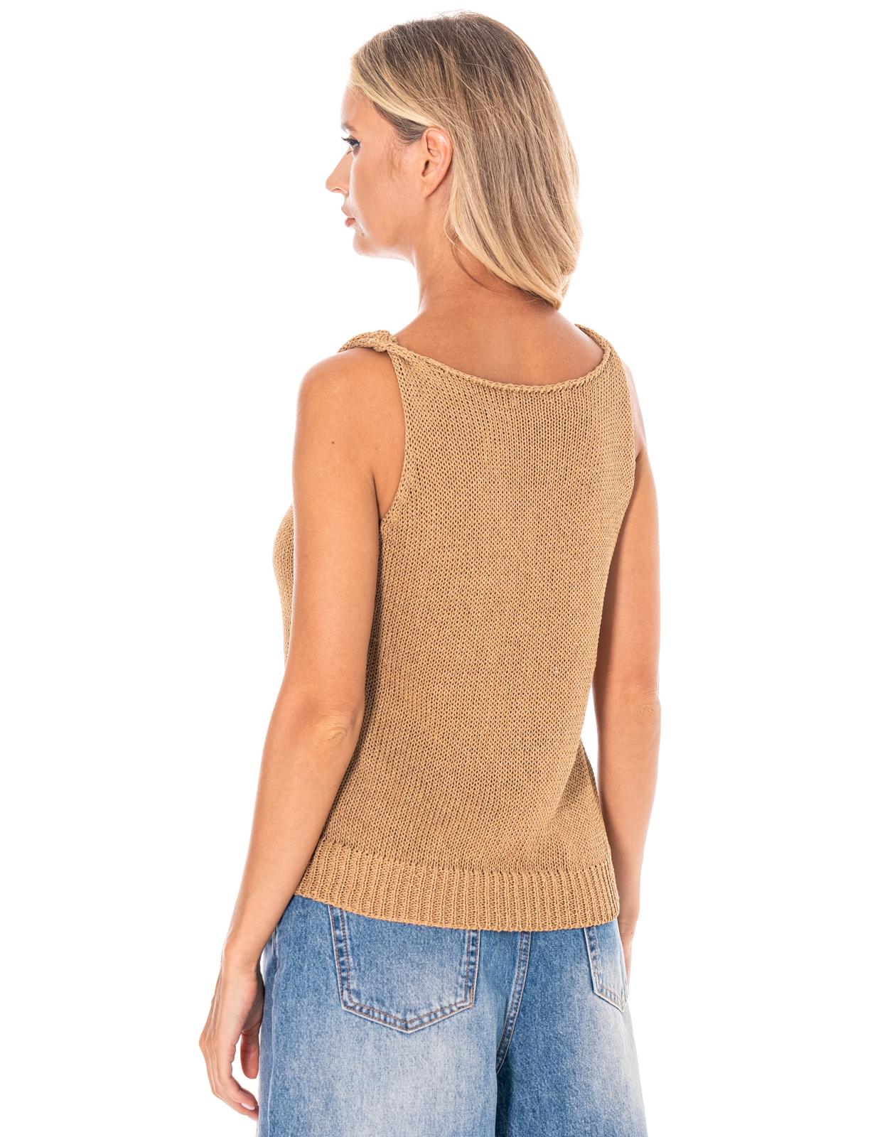 Overall Pinafore Dress - Camel