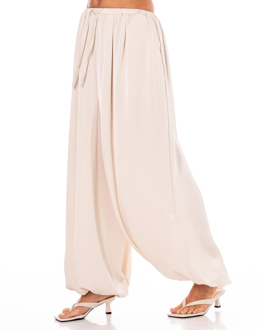 Flowy Wide-Leg Pant - Apricot