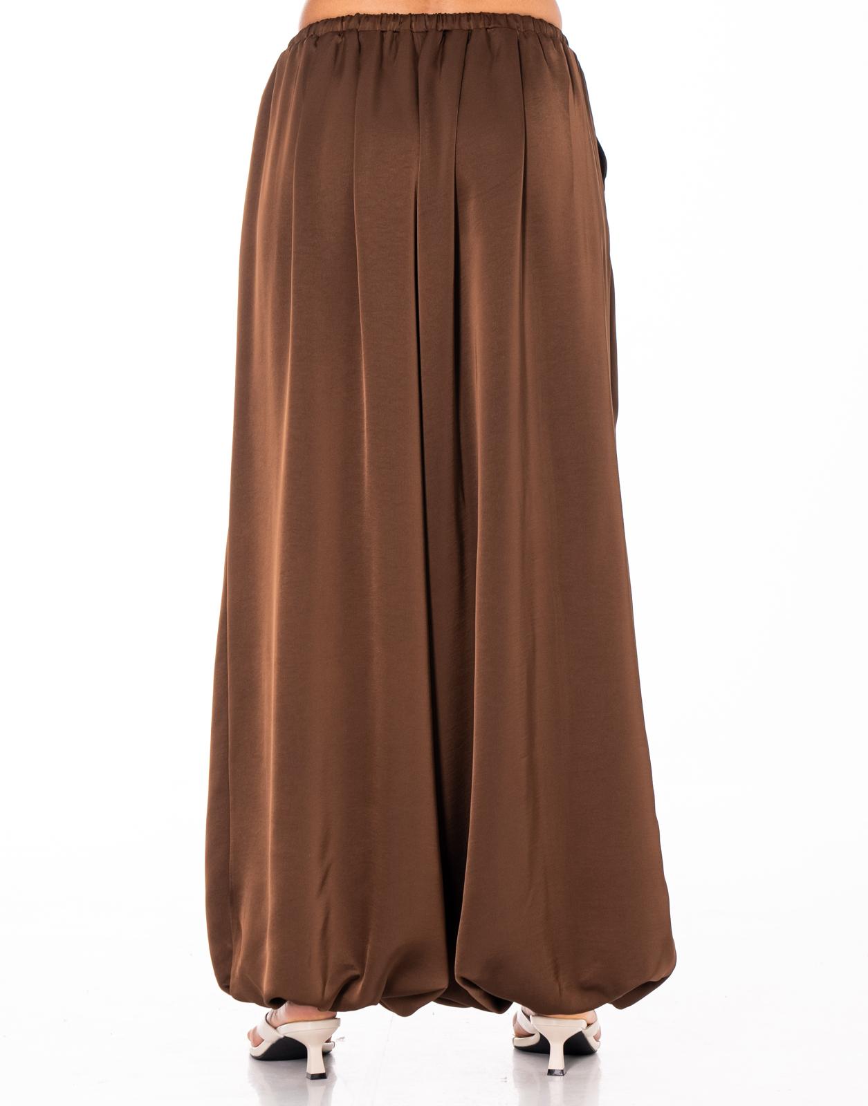 Flowy Wide-Leg Pant - Brown