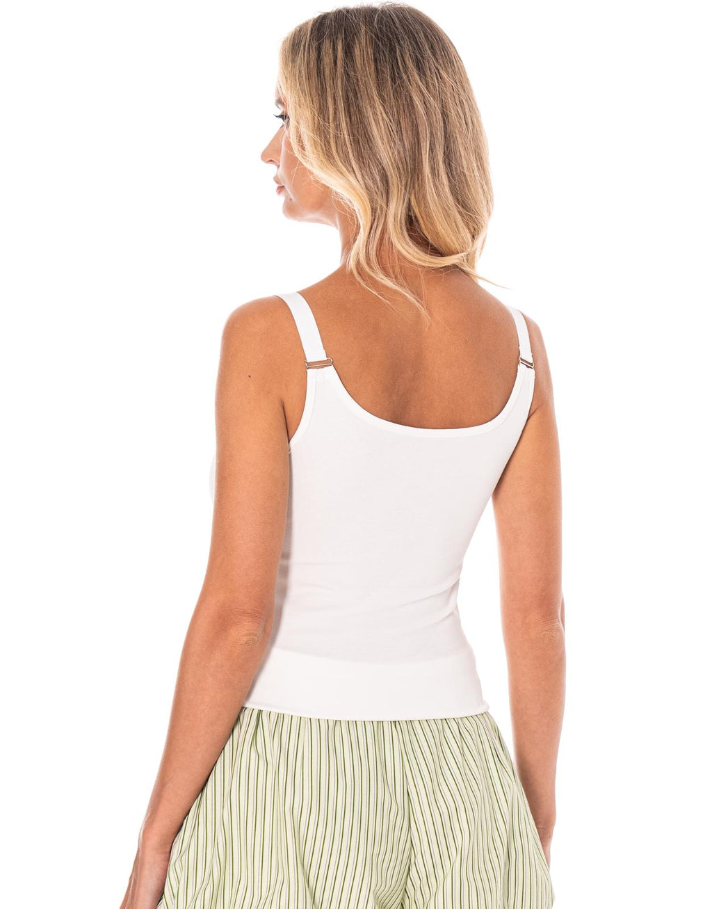 Striped Balloon Short - Green