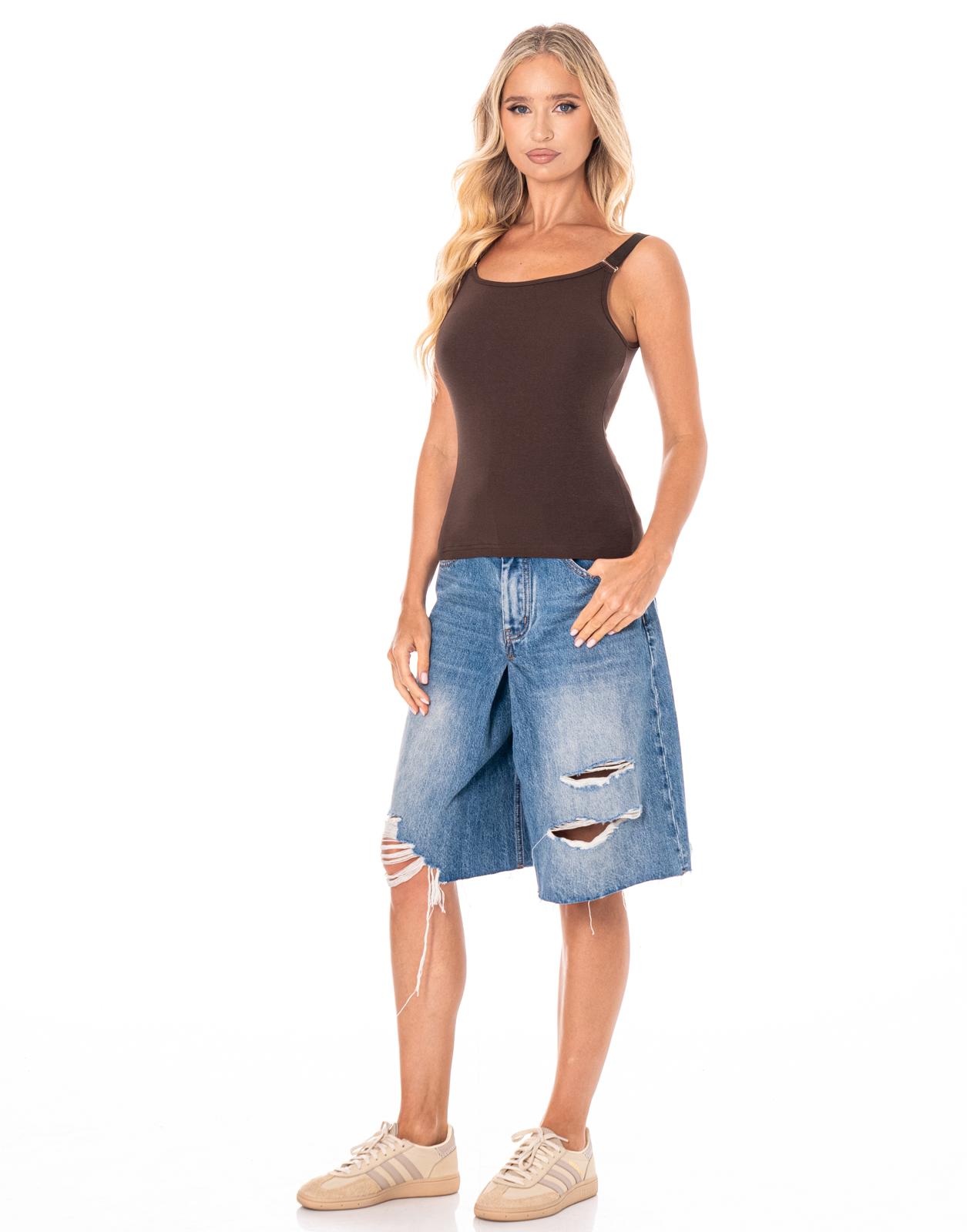 Knit Tank - Brown
