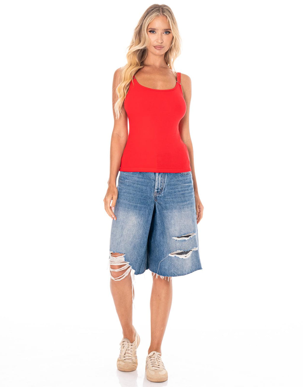 Knit Tank - Red
