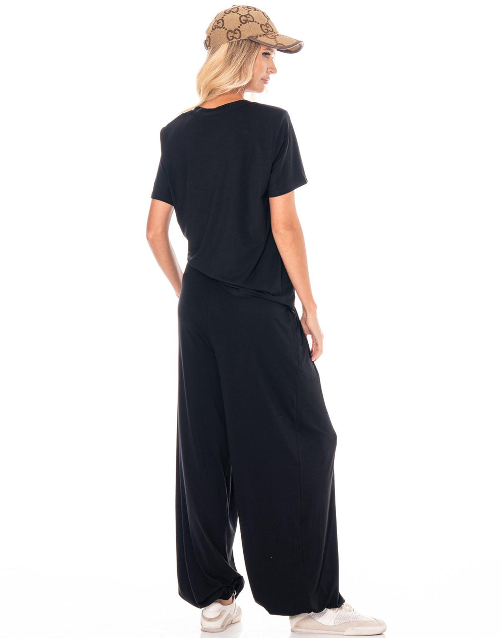 Loungewear Top And Pant Set - Black