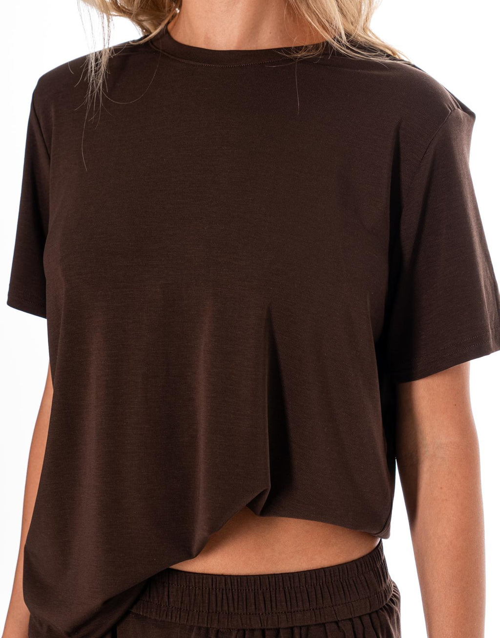 Loungewear Top And Pant Set - Brown