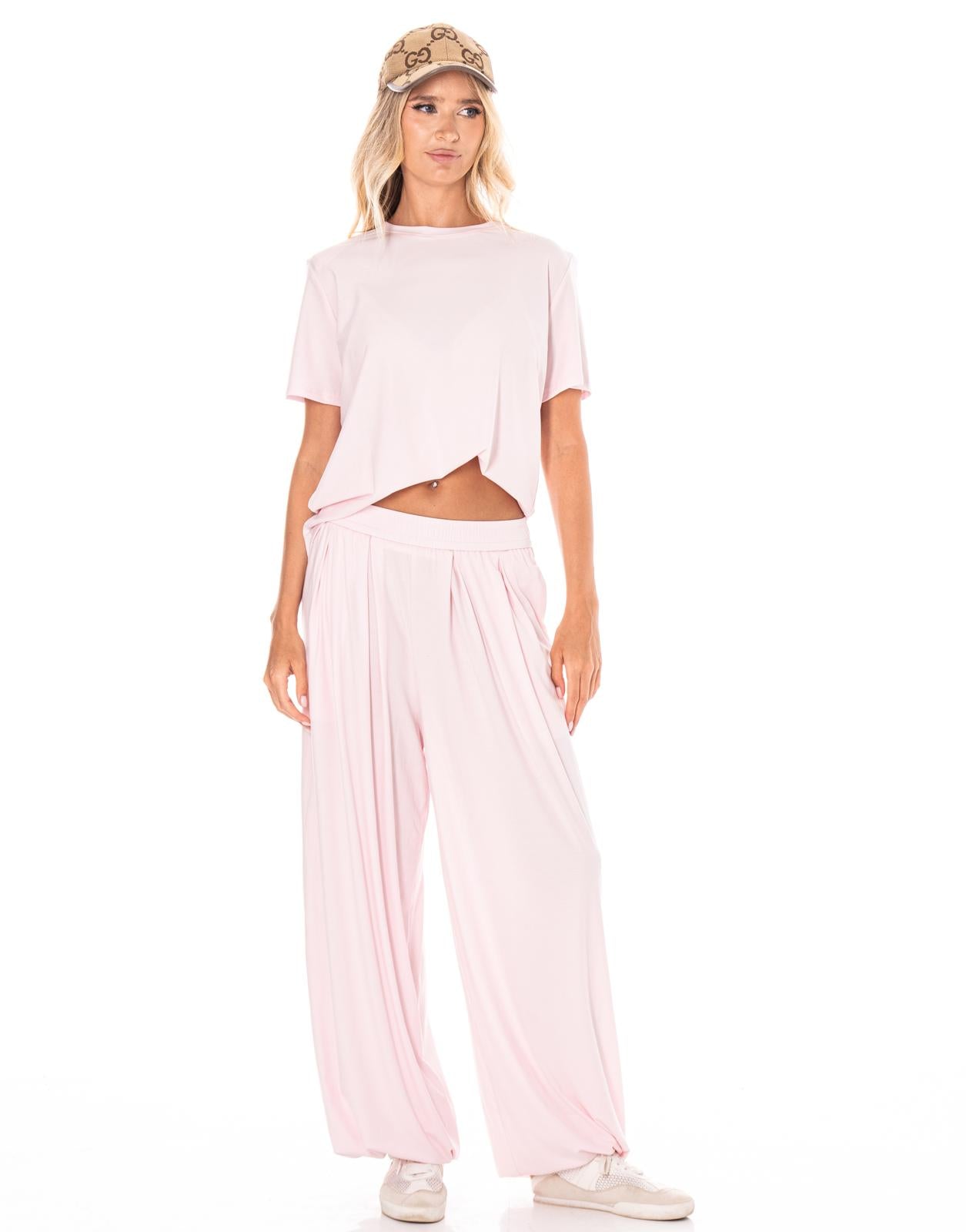 Loungewear Top And Pant Set - Pink