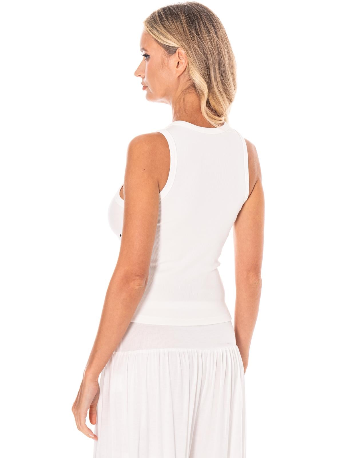 Polka-Dot Cami And Pant Set - White+Black