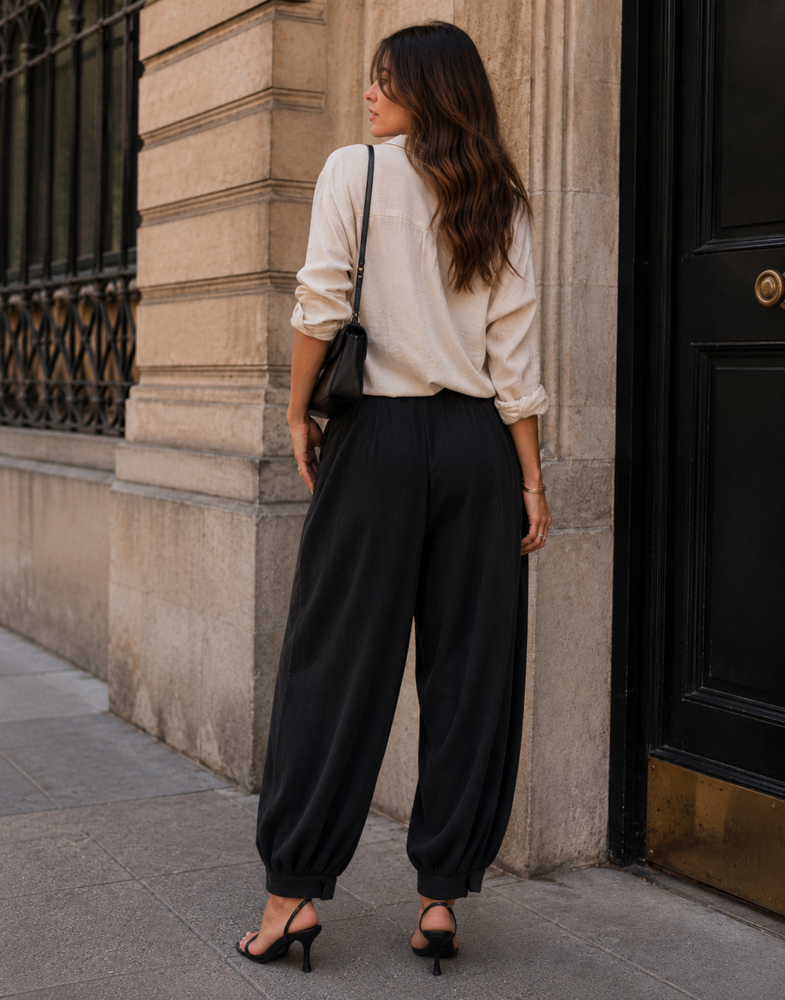Balloon Harem Pant - Black