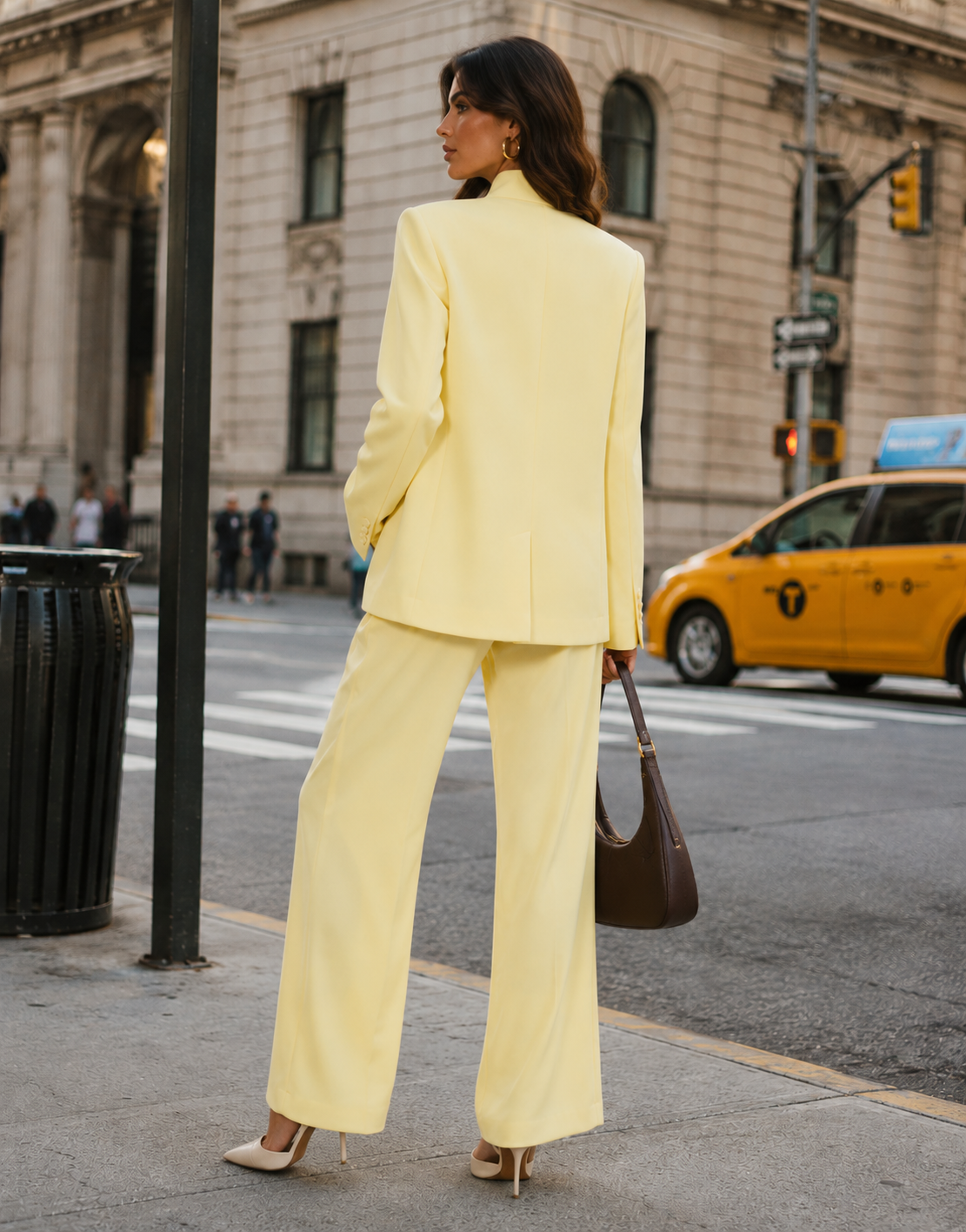 Wide Leg Pant - Yellow