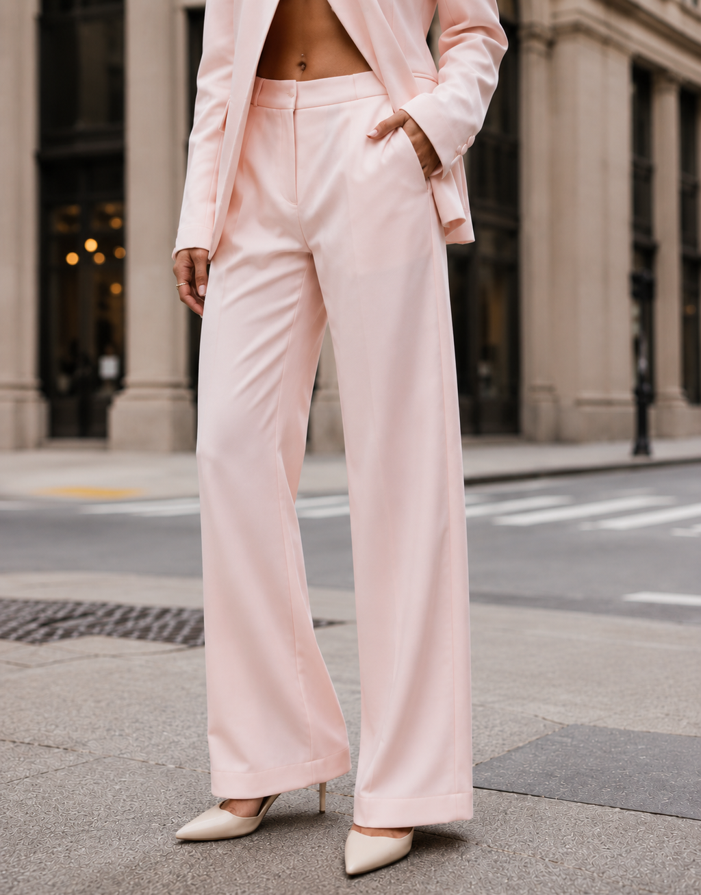 Wide Leg Pant - Pink