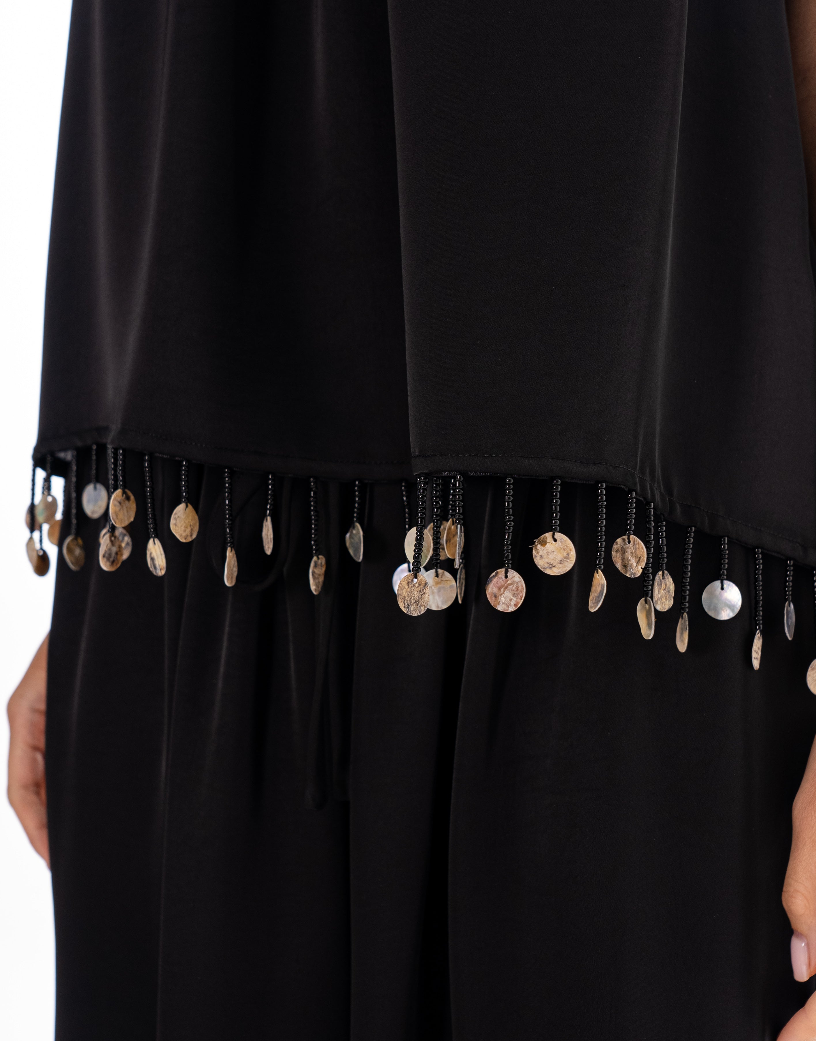 Cami And Flowy Pant Set - Black