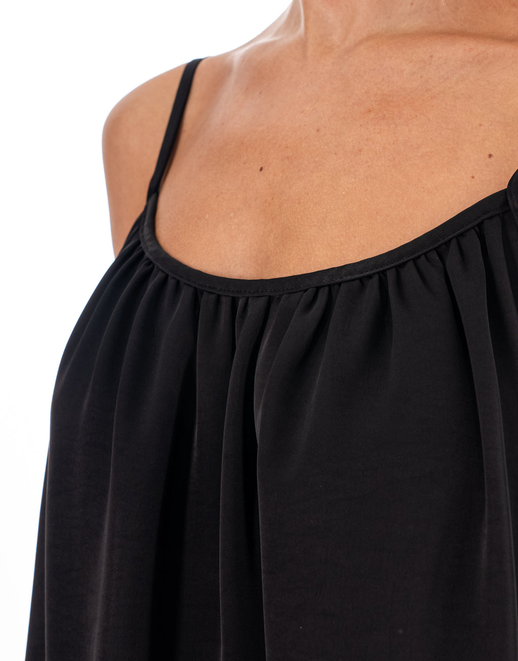 Cami And Flowy Pant Set - Black