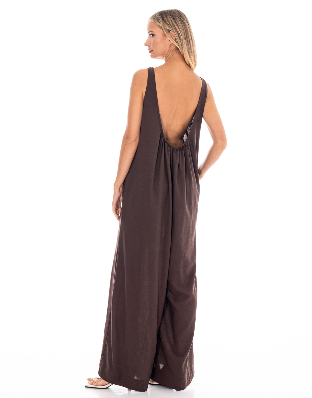Overall Jumpsuit - Coffee