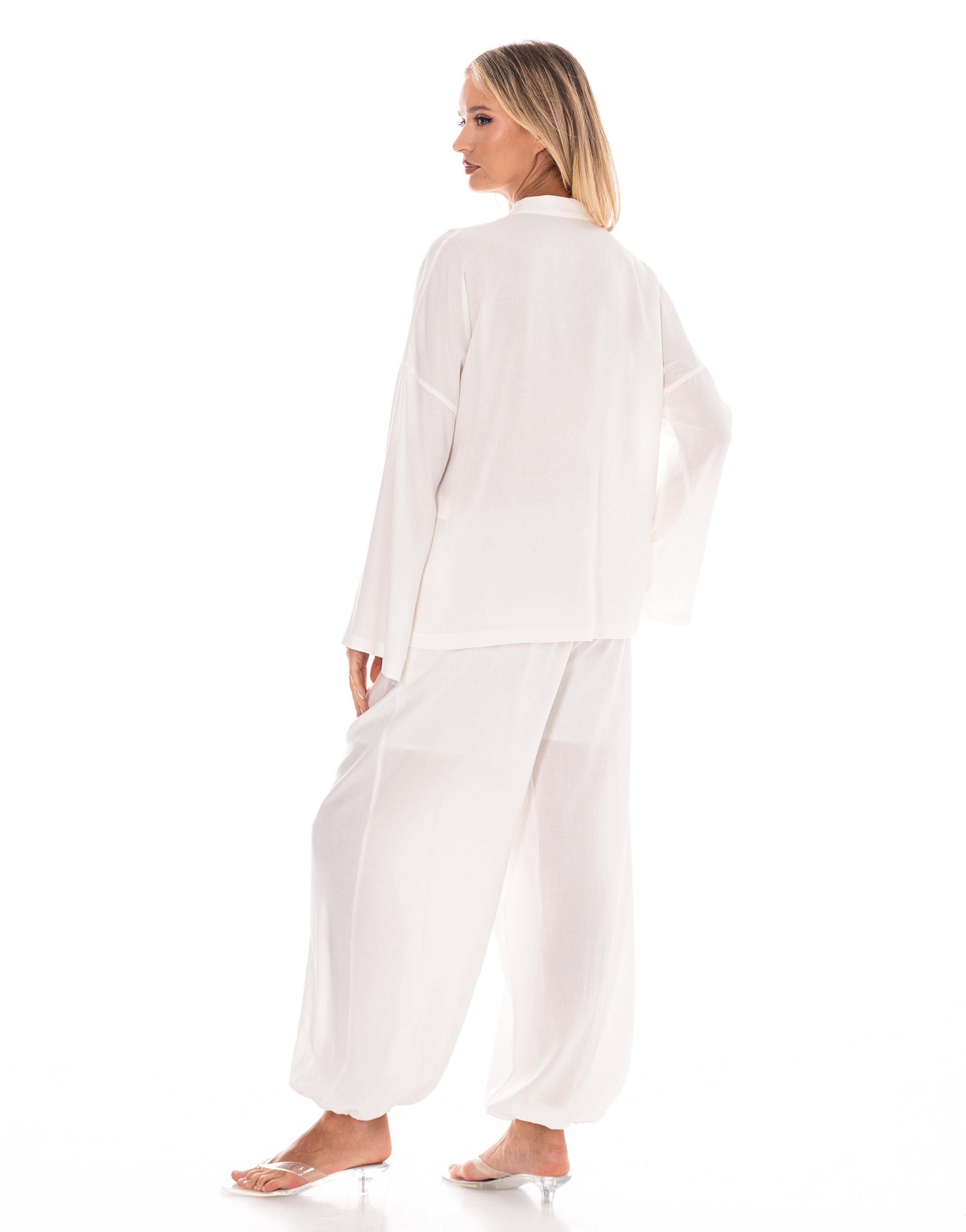 Ruffle Two-Piece - White