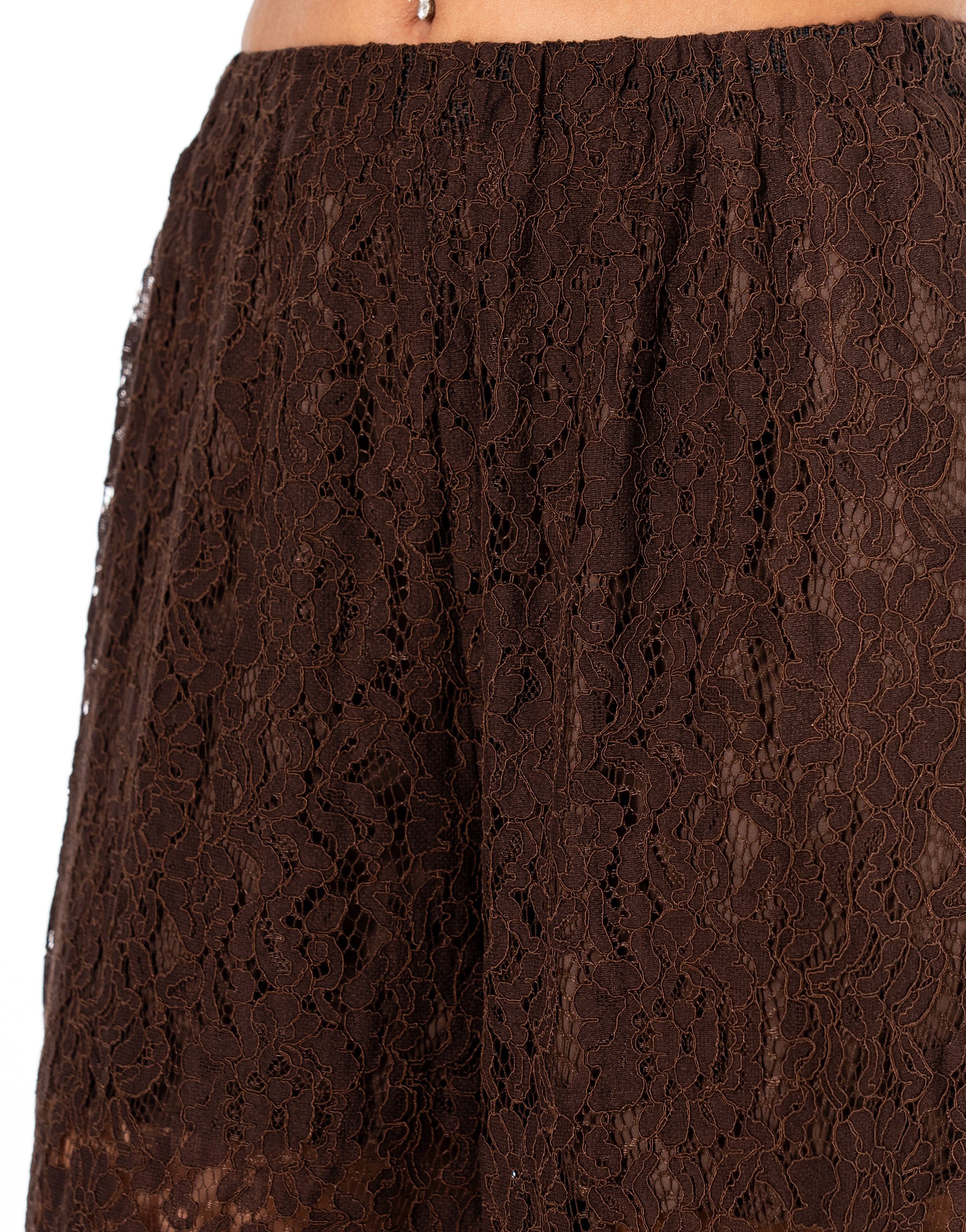 Sheer Balloon Pant - Coffee
