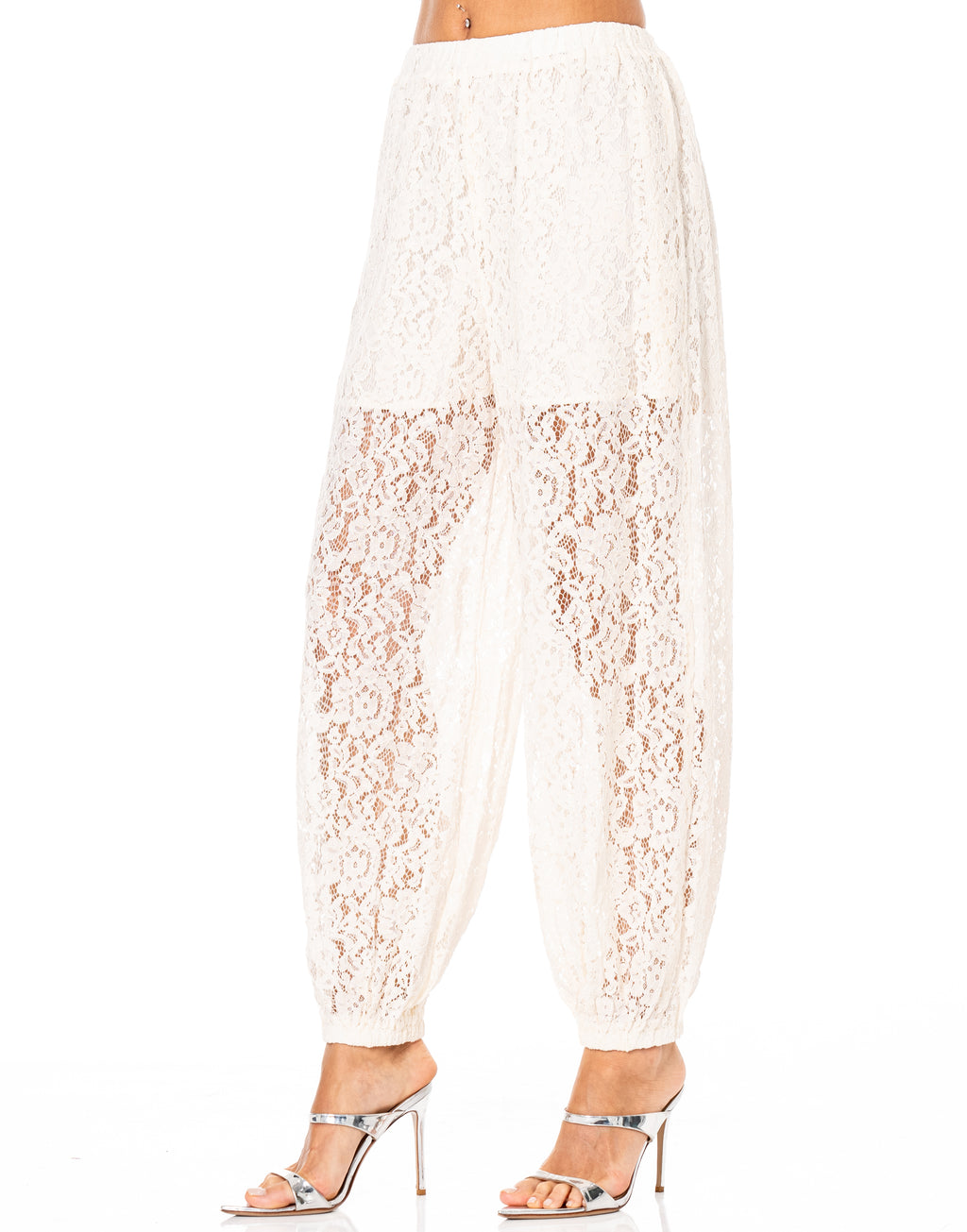 Sheer Balloon Pant - Apricot